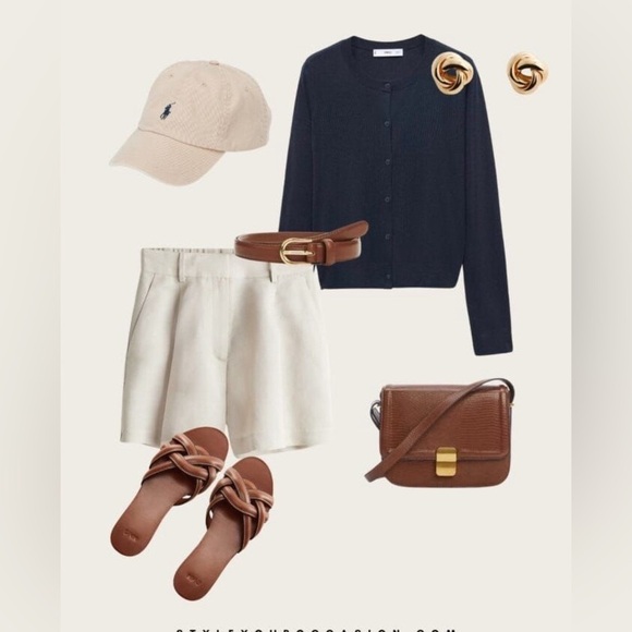 Jcrew Women's Cream Shorts - Picture 1 of 4